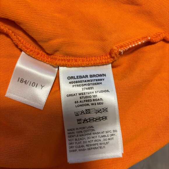 Orlebar Brown Orange Cotton Polo Shirt (Size M) - Picture 2 of 2